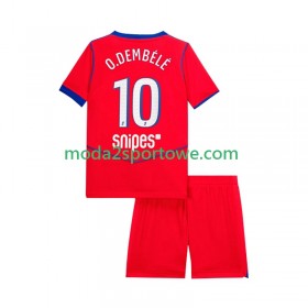 Koszulka Paris Saint-Germain Ousmane Dembele 10 Dziecięcy Trzeci Stroje Piłkarskie 2025/26 Krótki Rękaw